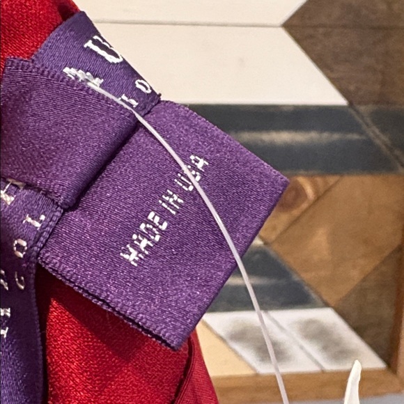 Vintage Ralph Lauren Collection Red Silk Flared A-Line Princess Coat size 8 NWT - Picture 16 of 16